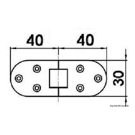 Osculati Cerniera microfuse mm 80x30 di precisione 38.290.10