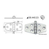 Bisagra Osculati 2 mm 38.440.23 38.440.23