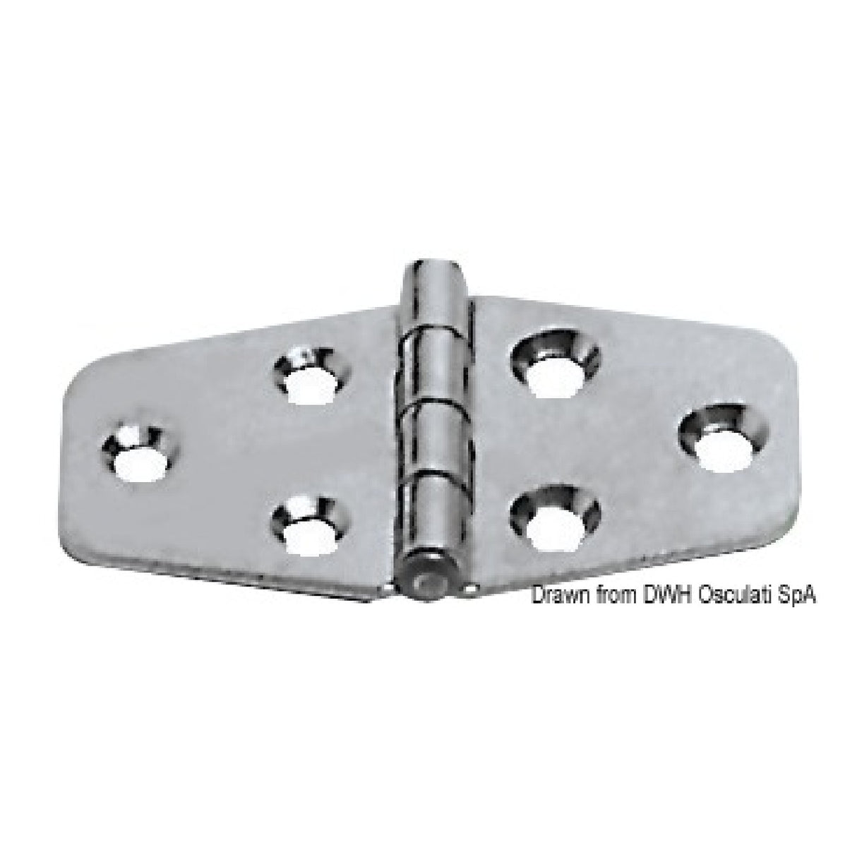 Bisagra de acero inoxidable Osculati de 1,7 mm 38.491.00