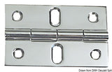 Osculati Cerniera in acciaio inox 80x70 mm 38.814.04