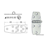 Osculati Hinge 2 mm 38.815.50 38.815.50