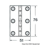 Osculati Hinge 1.7 mm 38.821.01