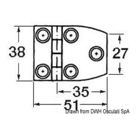 Osculati Scharnier 1,7 mm 38.821.01