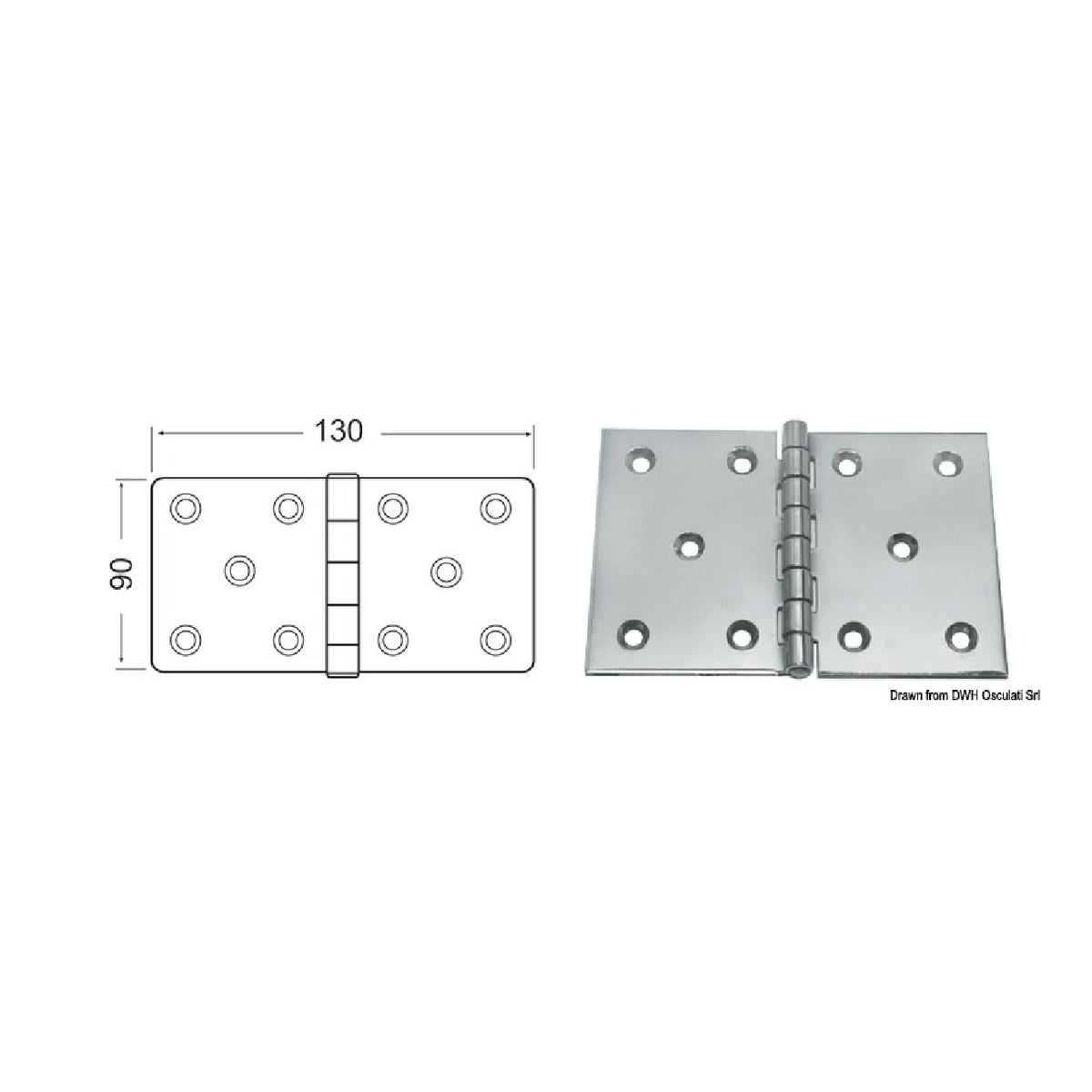 Osculati Scharnier 2,5 mm 38.822.06 38.822.06