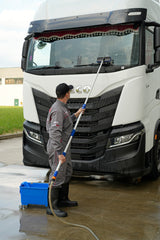 Lampa Truck-Wash, set idrospazzola con manico telescopico, innesto a vite 38001
