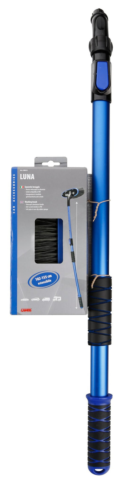 Lampa Luna, spazzola lavaggio telescopica 102-155 cm - 25 cm 38015