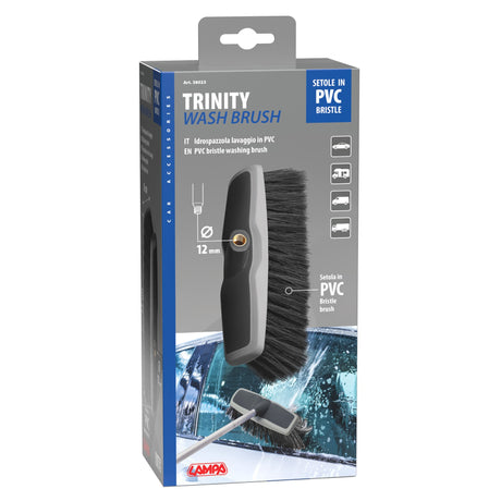 Lampa Trinity, idrospazzola lavaggio con setole in pvc - 25x8 cm 38023