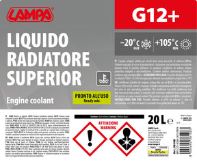 Lampa Superior-Rosso, liquido antigelo radiatore (-20C) - 20 L 38108