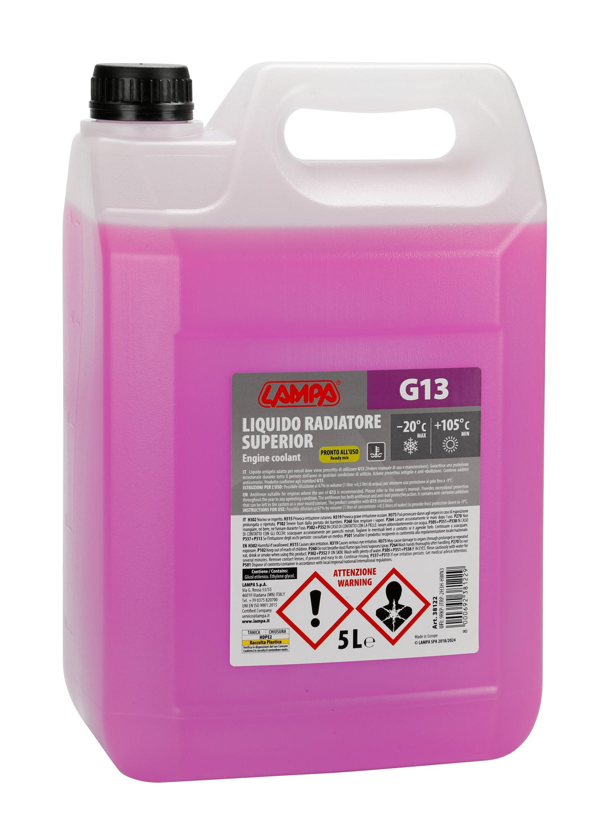 Lampa Superior-Viola G13, liquido antigelo radiatore (-20C) - 5 L 38122