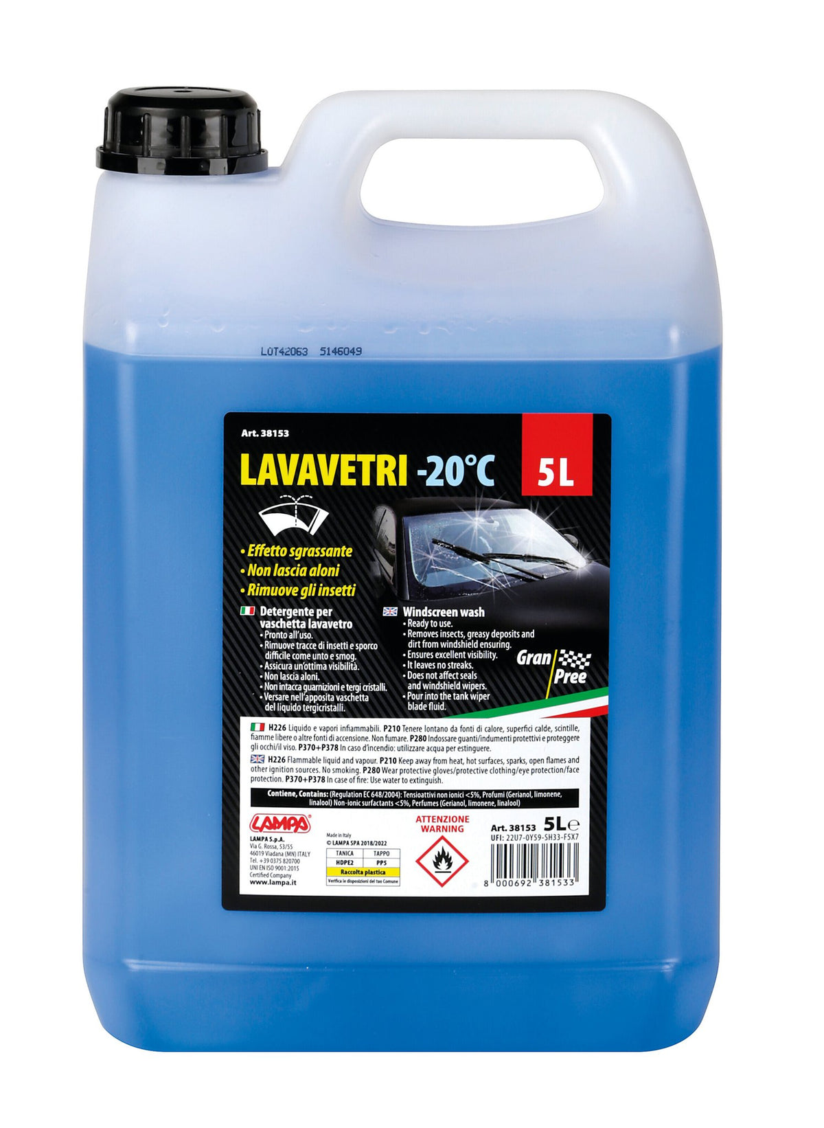 Gran Pree Gran-Pree, liquido detergente cristalli (-20C) - 5000 ml