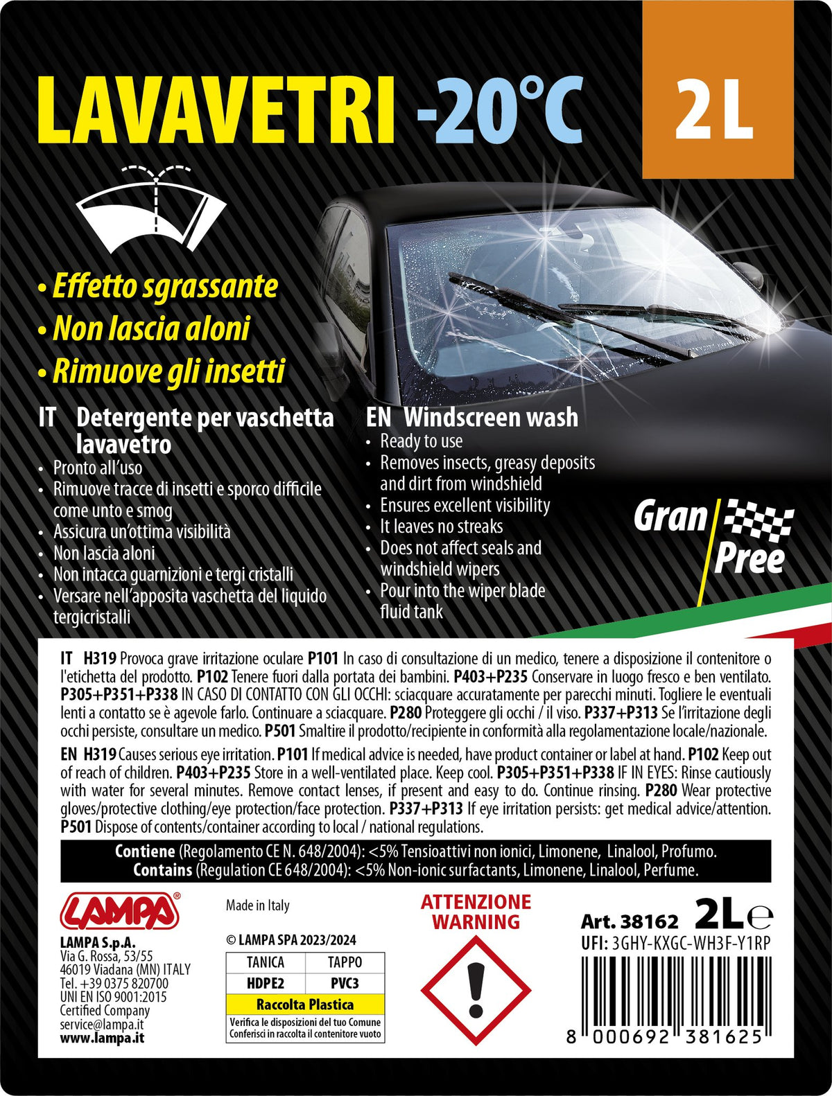 Gran Pree Gran-Pree, liquido detergente cristalli (-20C) - 2000 ml