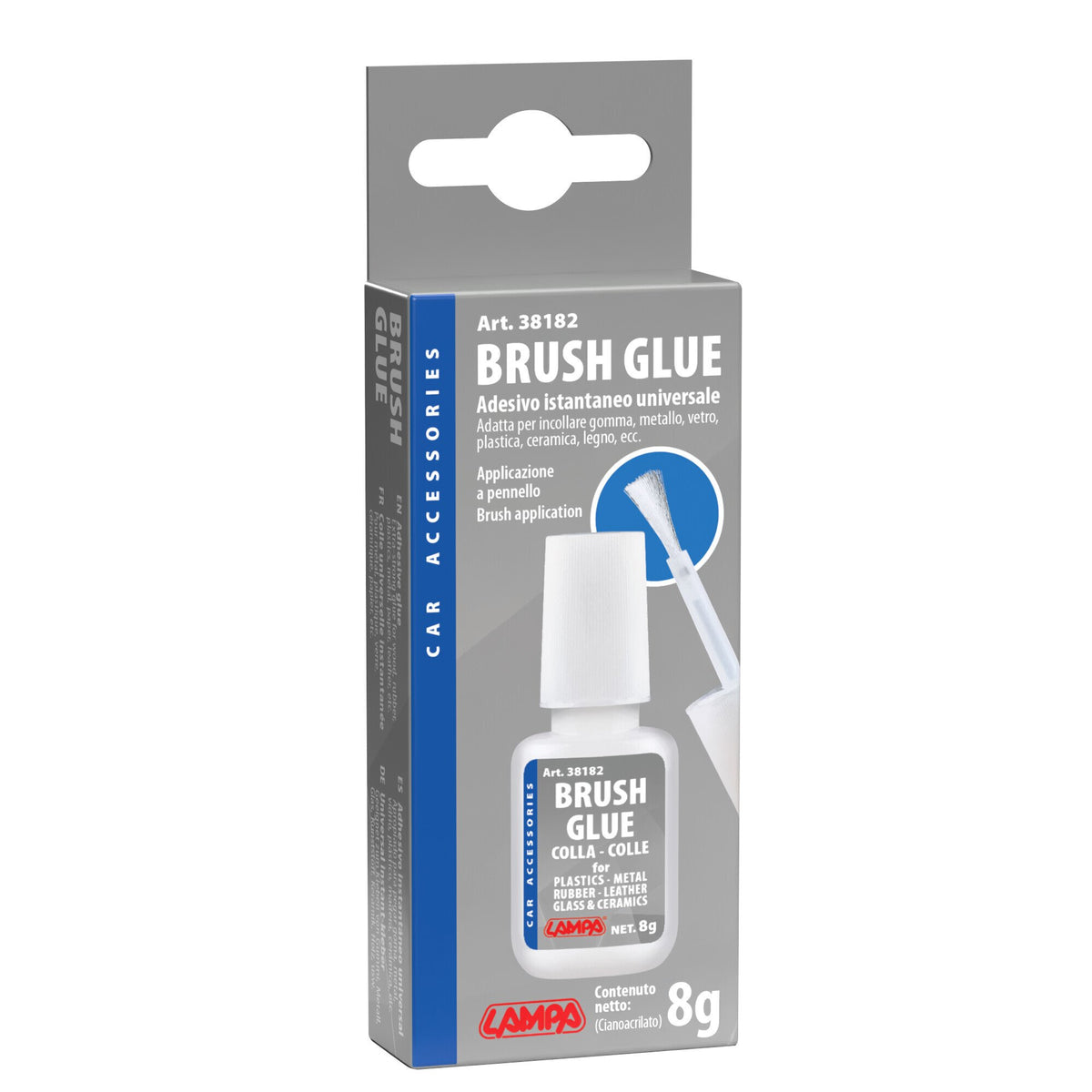 Lampa Brush Glue, colla istantanea universale con pennello applicatore - 8 g 38182