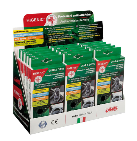 Higenic Gear & Drive, set protezioni antibatteriche per volante e leva cambio 38198