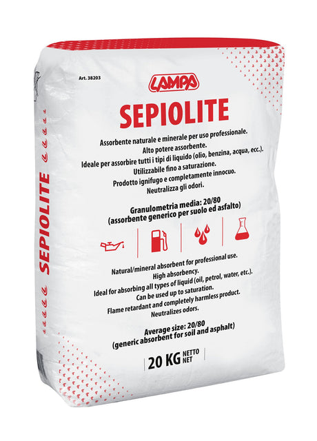 Lampa Sepiolite, assorbente generico per suolo ed asfalto, 20Kg 38203