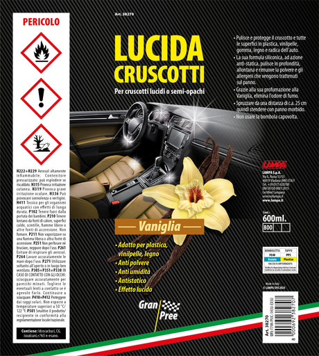 Gran Pree Gran Pree, lucida cruscotti - 600 ml - Vaniglia