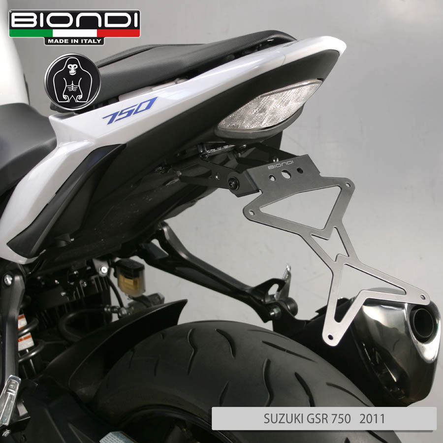 Biondi Portatarga Regolabile Acciaio Nero Suzuki GSR 750 2011