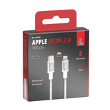 Lampa Iron 2.0, cavo Usb Type-C > Apple 8 Pin - 100 cm 38735