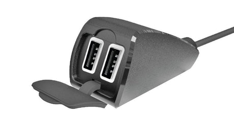 Usb-Fix Trek doppio caricatore USB fissaggio manubrio Fast Charge 5400 mA 12/24V 38828