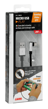 Lampa Cavo 90 Usb > Micro Usb - 200 cm - Nero 38835