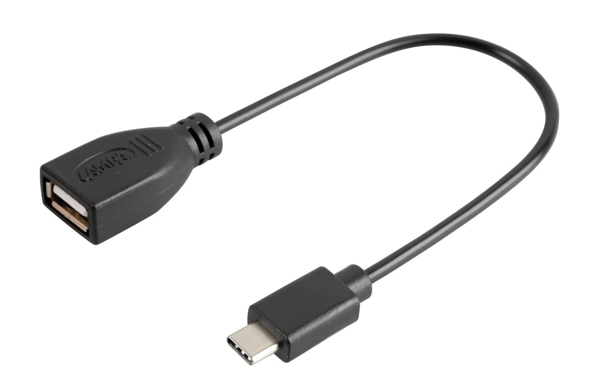 Lampa Cavo OTG Usb > Usb Type-C - 20 cm - Nero 38858