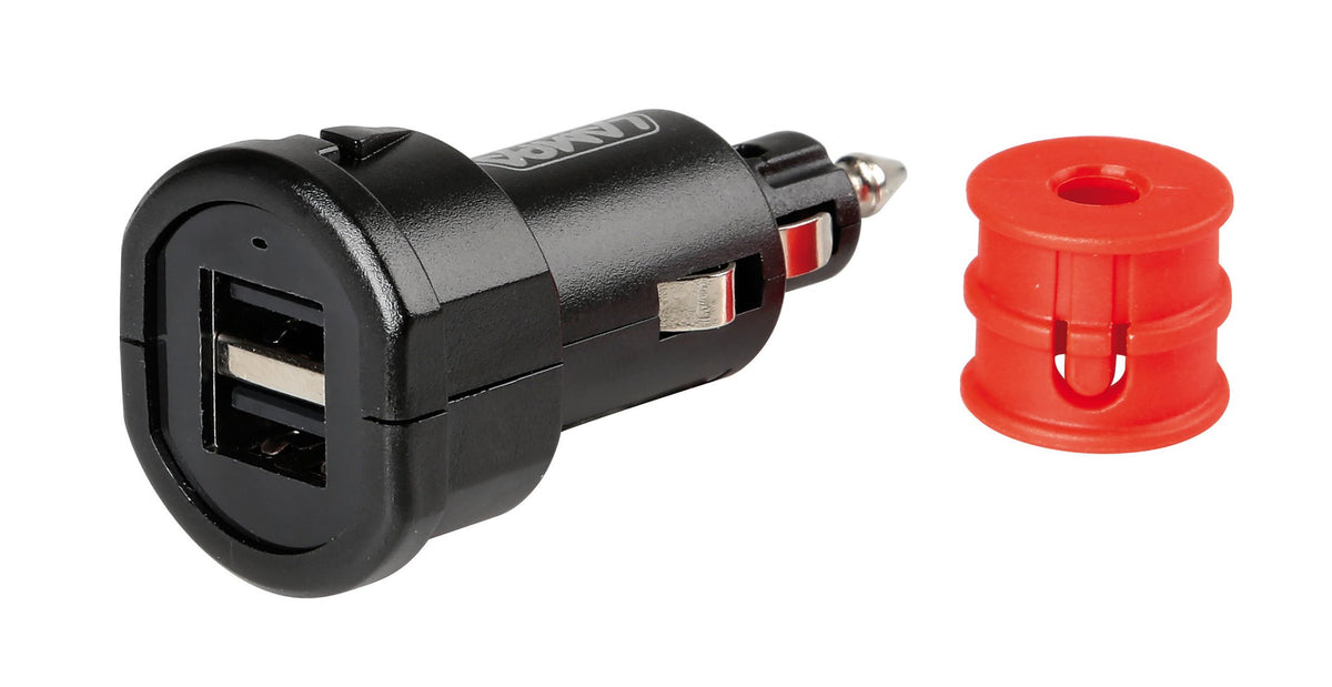 Lampa Uni-Tech, caricabatteria universale 2 porte Usb Fast Charge 2700 mA 12/32V 38881
