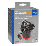 Lampa Multi-Power Cup, 3 prese accendisigari + 4 USB e voltmetro, 12/24/36V 38926