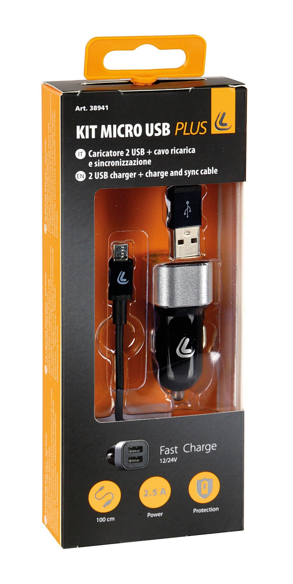 Lampa Kit 2 in 1 Micro Usb - Fast Charge - 12/24V 38941