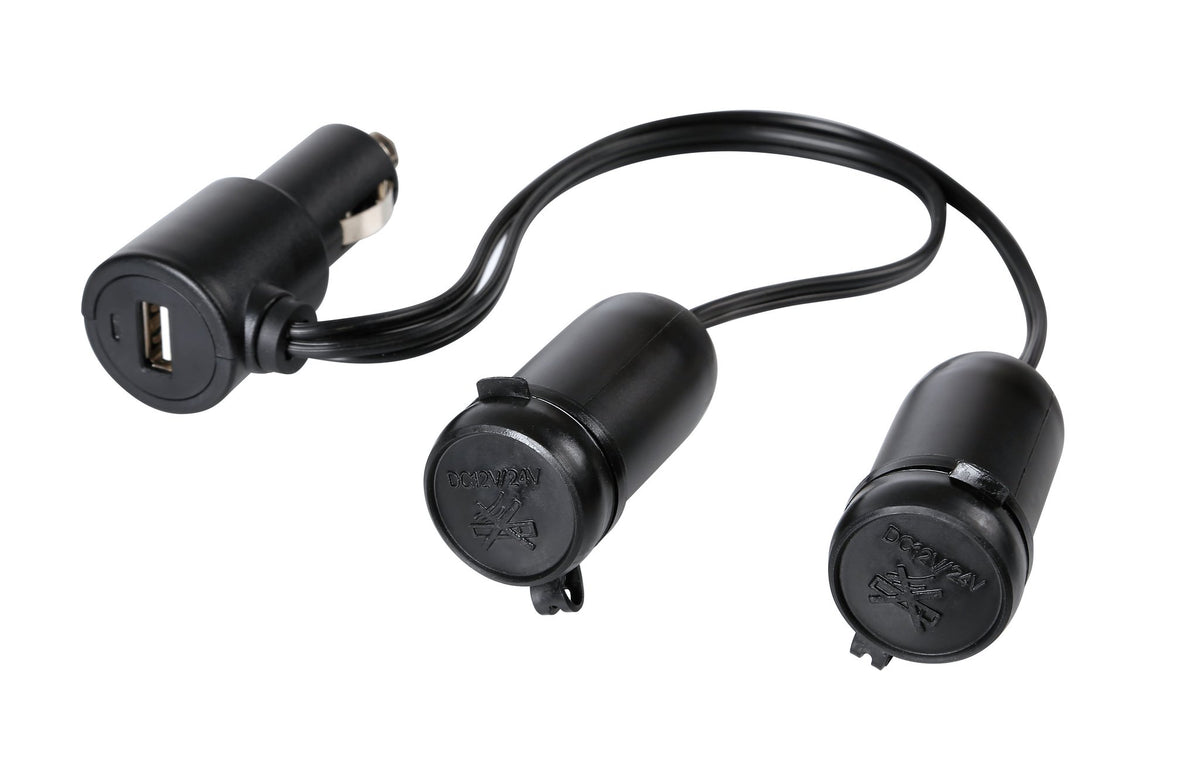 Lampa Presa corrente doppia con USB - 12/24V 38966