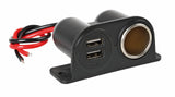 Lampa Extra-Power, presa corrente con doppia USB, 12/24V 38967