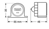 Lampa Presa USB, 2100mA, 12/24V 38968