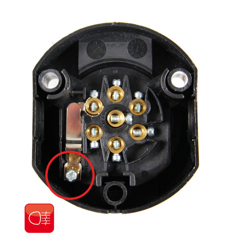 Lampa Presa 7 poli + 1 contatto retronebbia 38985
