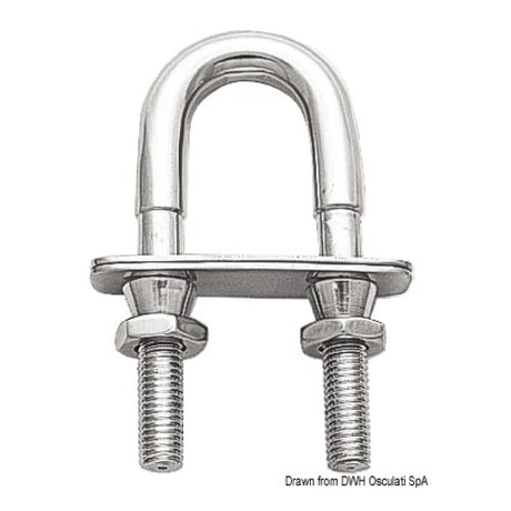 Osculati U-Bügel mit selbstklemmender Sicherheitsmutter 39.123.01