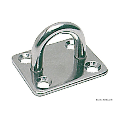 Osculati Rechteckplatte mit Ring 39.320.05