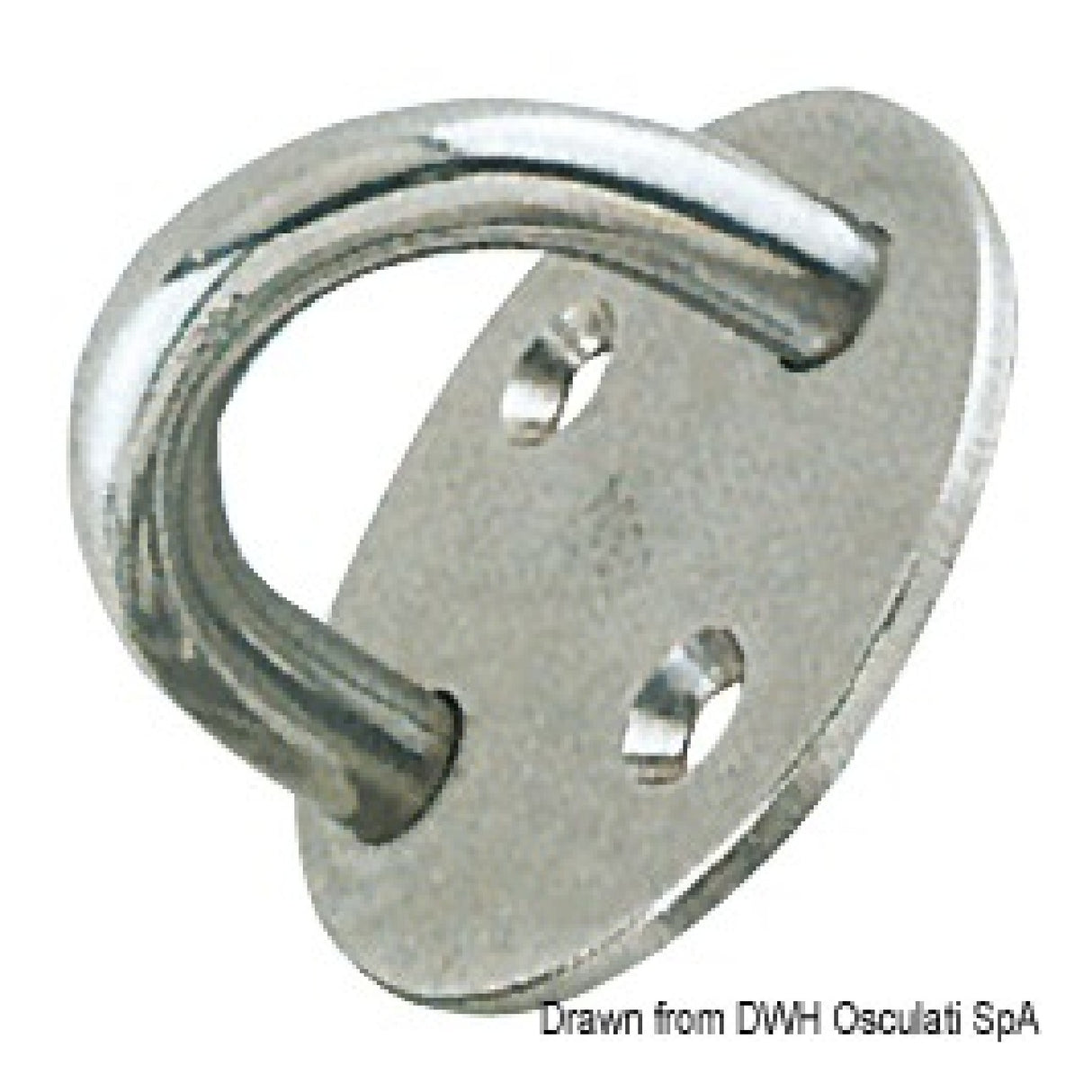 Osculati 2-Loch-Platte mit U-Bügel 39.323.01