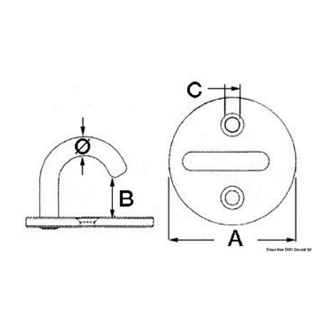 Osculati Greifer mit runder Basis 39.324.01