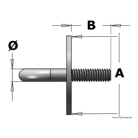 Osculati-Platte mit U-Bügel und Bolzen 39.325.01