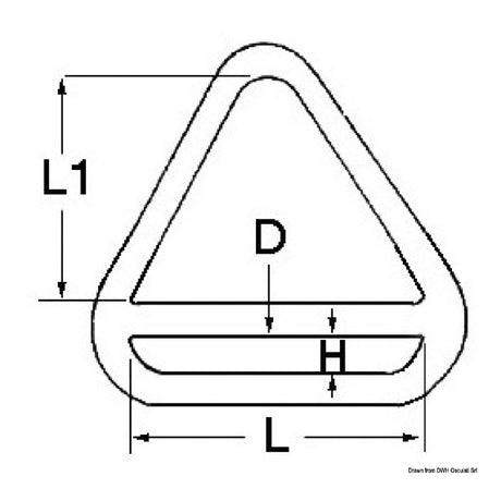 Osculati Dreieckring mit Stange für zerli 39.601.01