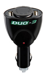 Lampa Duo-3, presa corrente con USB, 12/24V 39047