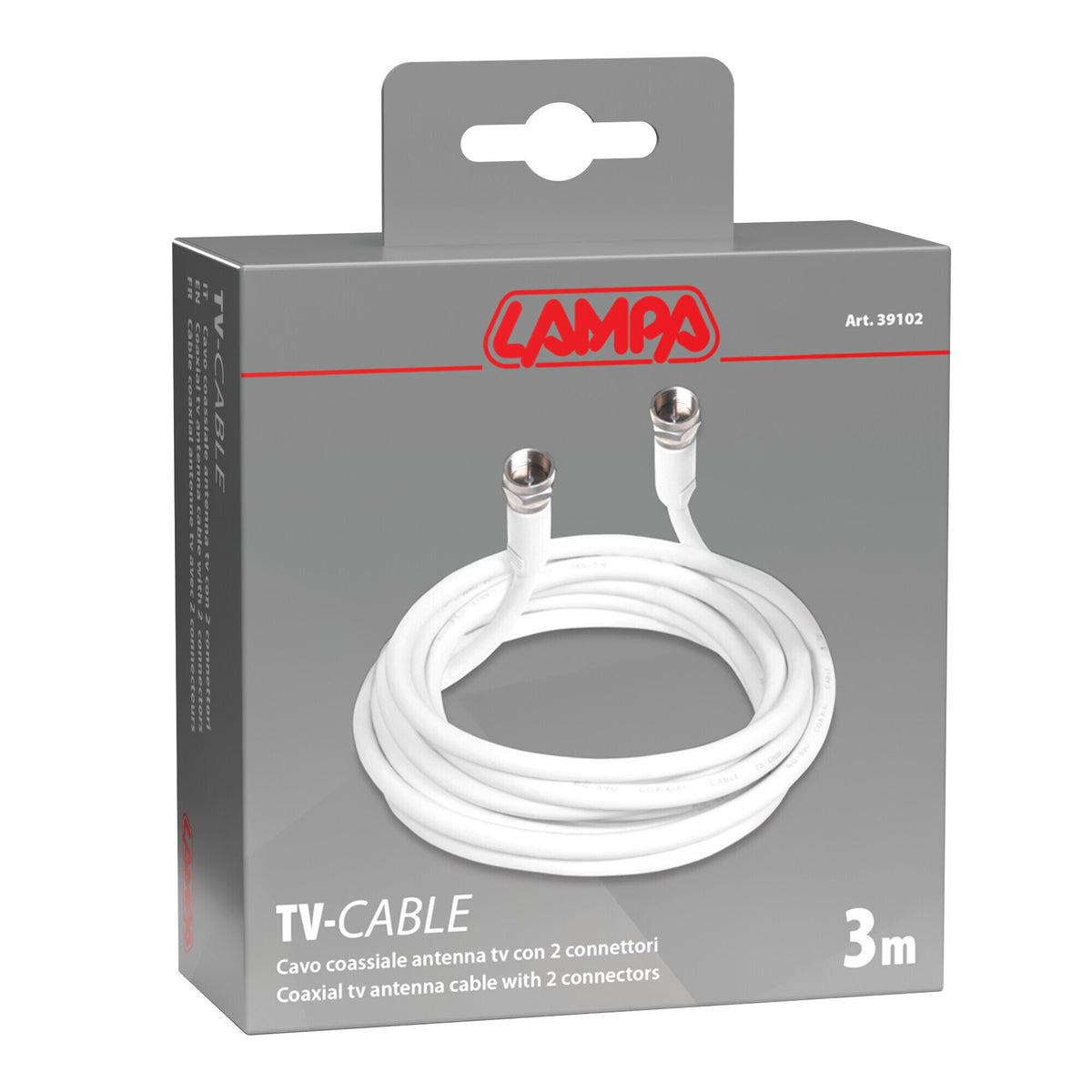Lampa Cavo coassiale antenna TV - 3 m 39102