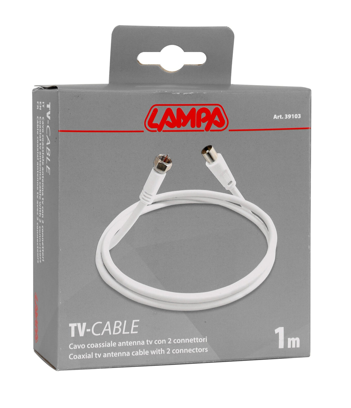 Lampa Cavo coassiale antenna TV - 1 m 39103