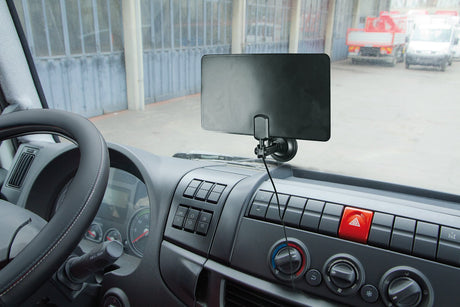 Antenna TV digitale terrestre 12/24V per camion con ventosa  Lampa Flexia 39104