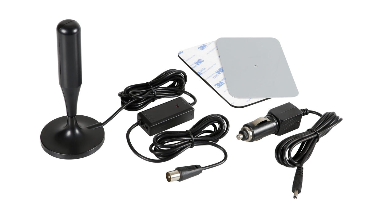 Antenna TV digitale amplificata 12/24V per camion, base magnetica  Lampa Globo-1 Plus 39106