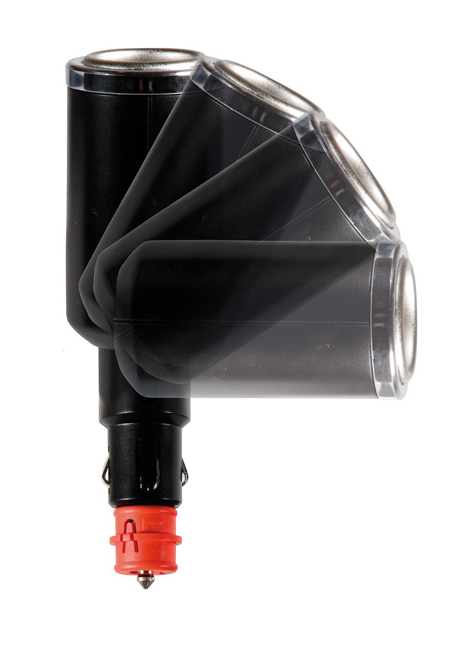 Lampa Duo 4+1, presa accendisigari multipla con USB, 12/24V 39131