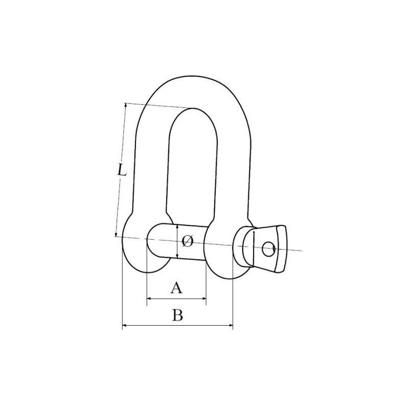 Plastimo D-shaped stainless steel cricket