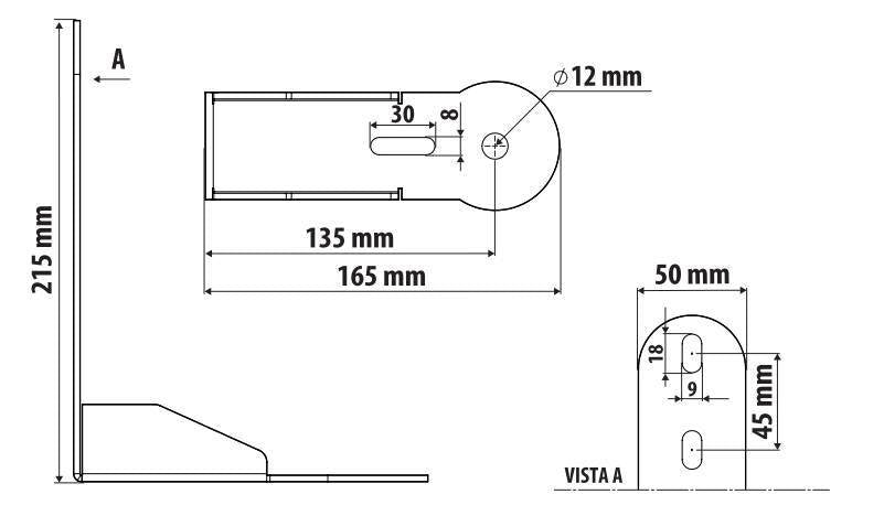 Lampa Staffa per antenna CB - Attacco su visiera parasole - compatibile per Daf XF (06/21>) - Daf XG (06/21>) 3CB100