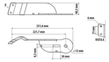 Lampa Staffa per antenna CB - Attacco montante - compatibile per Mercedes Actros MP4 (09/11>09/19) - Mercedes Actros MP5 (10/19>) - Mercedes Actros MP5 L (11/21>) - Mercedes Actros MP5 F (11/21>) - Mercedes Actros L ProCabin (12/24>) 3CB500