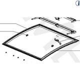 Remis Cornice esterna per oblò Skyview 1070x820 mm con accessori RAL 9001