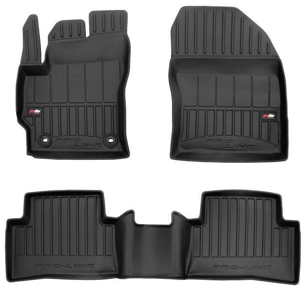 Proline 3D TPE Floor Mats for TOYOTA Corolla Cross 22> (front-wheel drive)