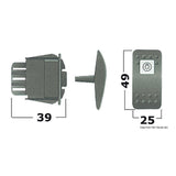 Interruttore ON-OFF-(ON) 24 V