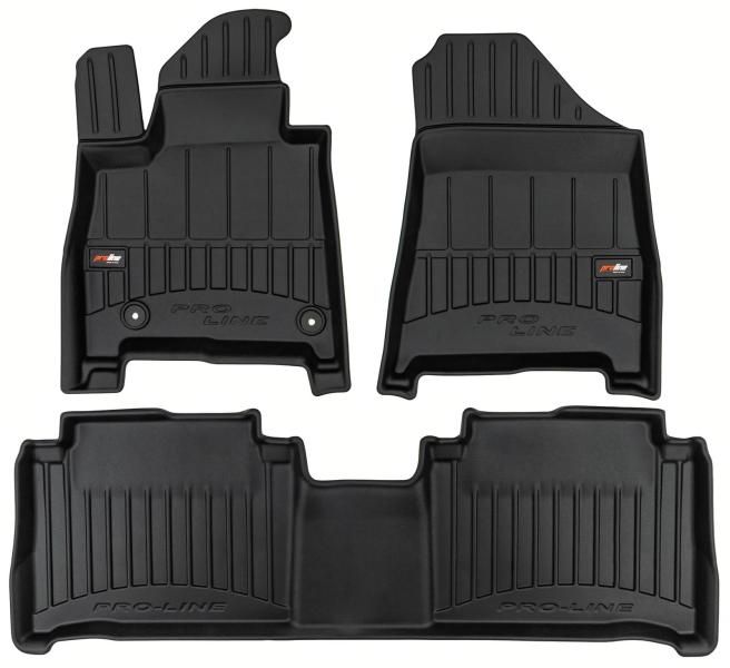 Proline Tappeti in TPE 3D HYUNDAI Santa Fe V 23> (7 posti, prima e seconda fila)